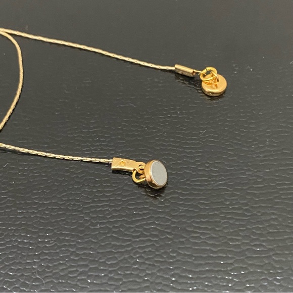 Natural Raw Amethyst Pendant Magnetic Clasp Gold-tone Skinny Chain Necklace - Picture 14 of 15